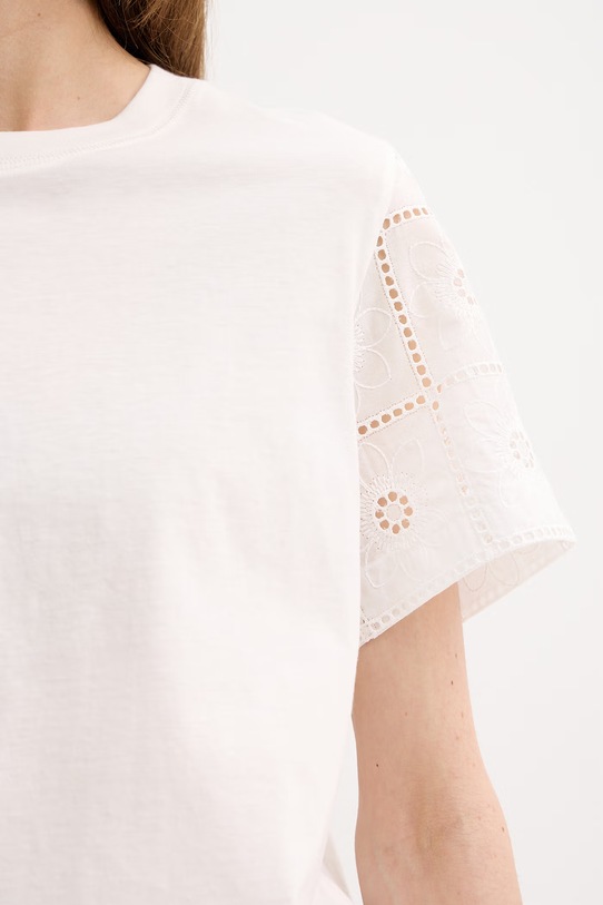 PS Paul Smith t-shirt damski bawełniany W2R.430V.V31440 beżowy