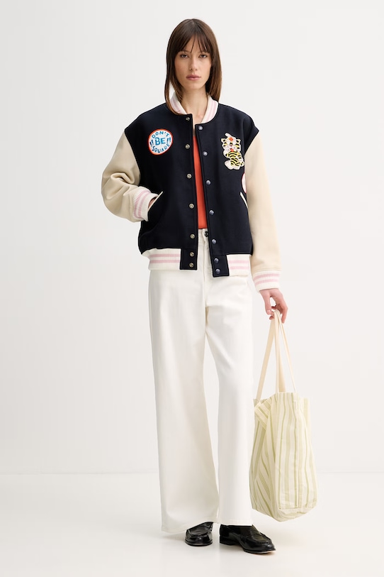 PS Paul Smith top damski bawełniany W2R.808N.V31447 pomarańczowy SS26