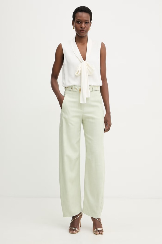 Marciano by Guess bluzka koszulowa damska z wiskozy KATE G6GH07.W1833 beżowy SS26