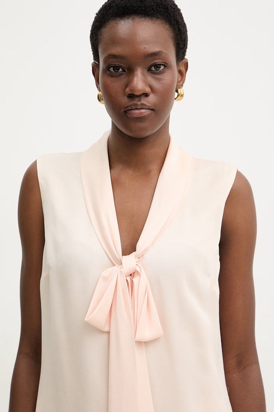 Marciano by Guess bluzka koszulowa damska z wiskozy KATE różowy G6GH07.W1833