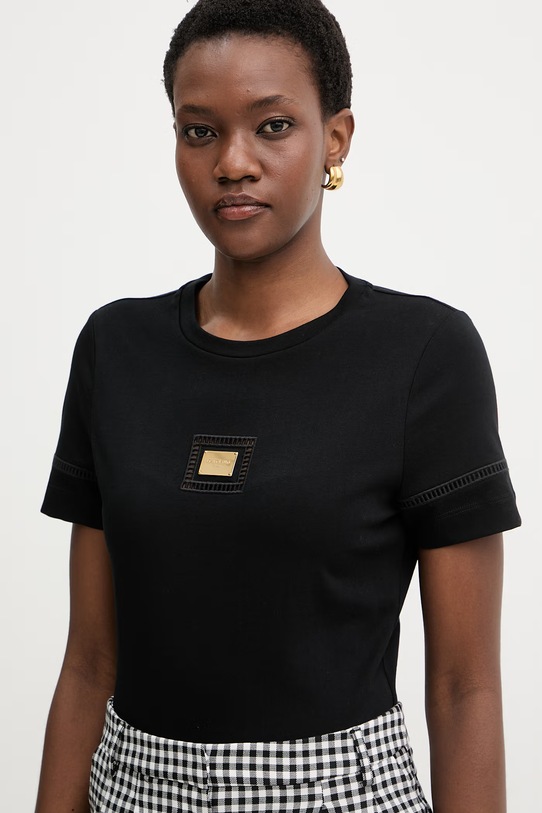 Marciano by Guess t-shirt damski bawełniany MINA czarny G6GI02.K3182