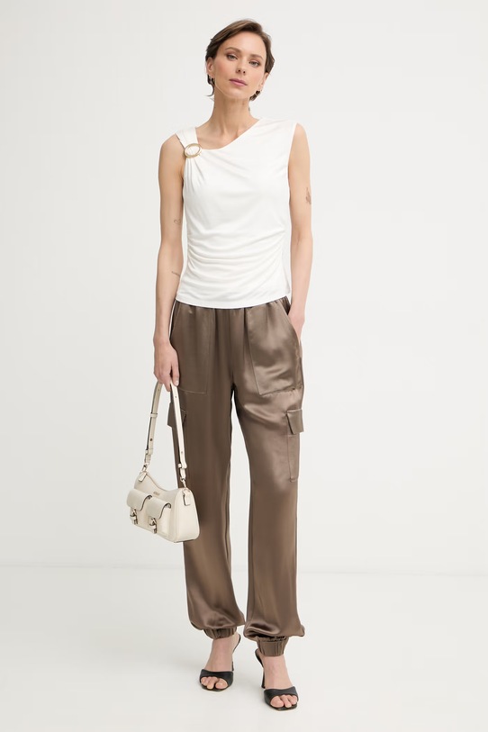 Marciano by Guess top damski z wiskozy INES G6GP02.K3068 beżowy SS26