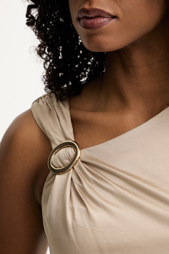 Marciano by Guess τοπ γυναικείο από βισκόζη INES G6GP02.K3068 μπεζ