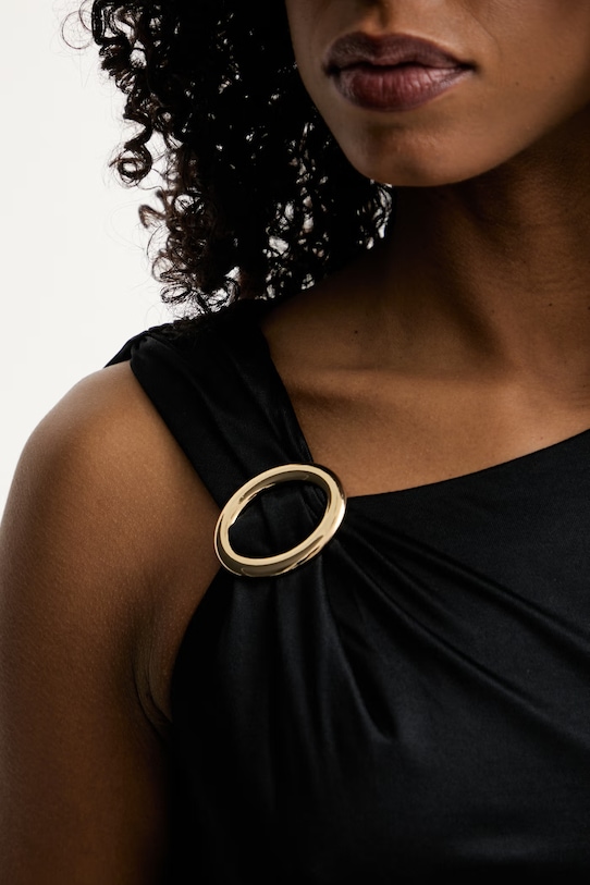 Marciano by Guess τοπ γυναικείο από βισκόζη INES G6GP02.K3068 μαύρο