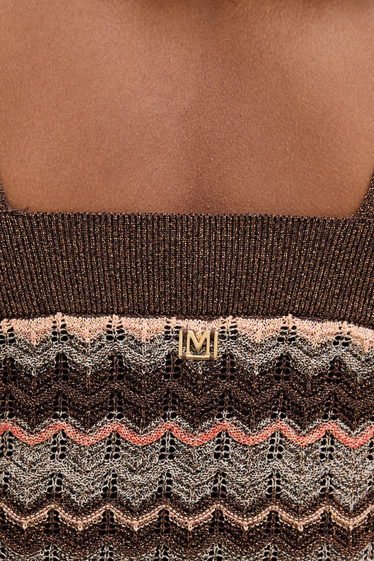 Marciano by Guess crop top γυναικείο SUKI G6GR15.Z0643 καφέ