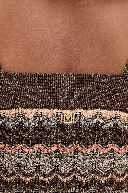 Marciano by Guess crop top γυναικείο SUKI G6GR15.Z0643 καφέ