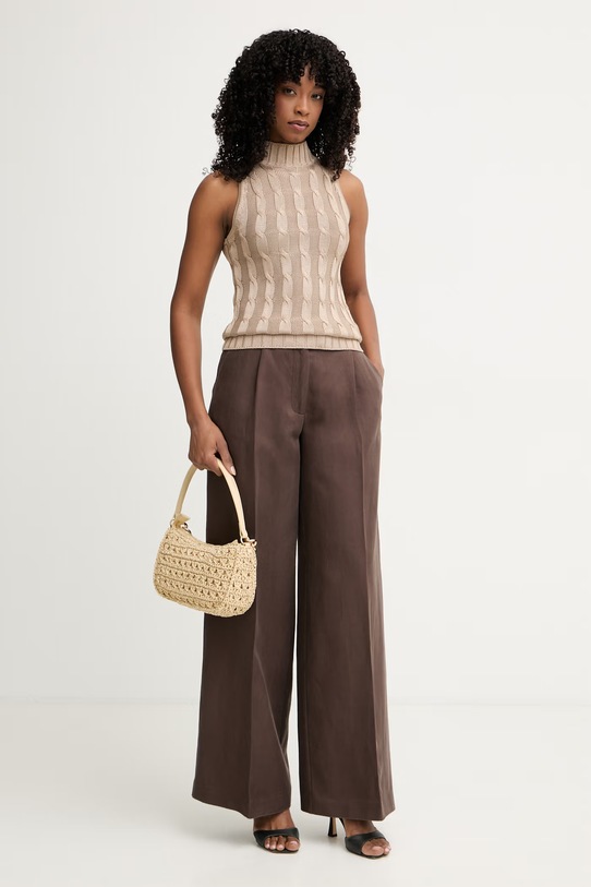 Marciano by Guess γιλέκο γυναικείο από βισκόζη TIARRA G6GR21.Z0758 μπεζ SS26