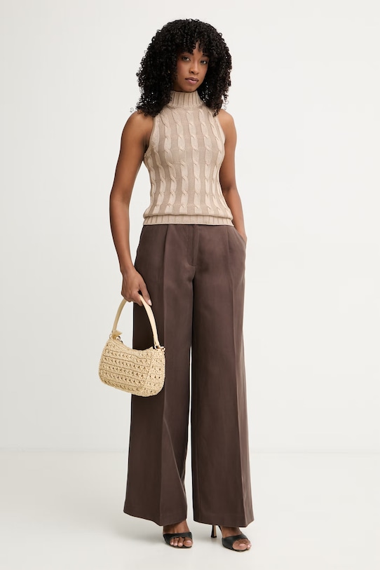 Marciano by Guess γιλέκο γυναικείο από βισκόζη TIARRA G6GR21.Z0758 μπεζ SS26