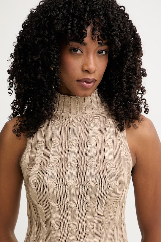 Marciano by Guess γιλέκο γυναικείο από βισκόζη TIARRA μπεζ G6GR21.Z0758