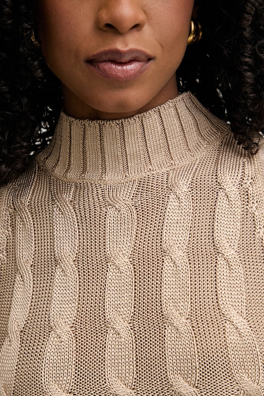 Marciano by Guess γιλέκο γυναικείο από βισκόζη TIARRA G6GR21.Z0758 μπεζ