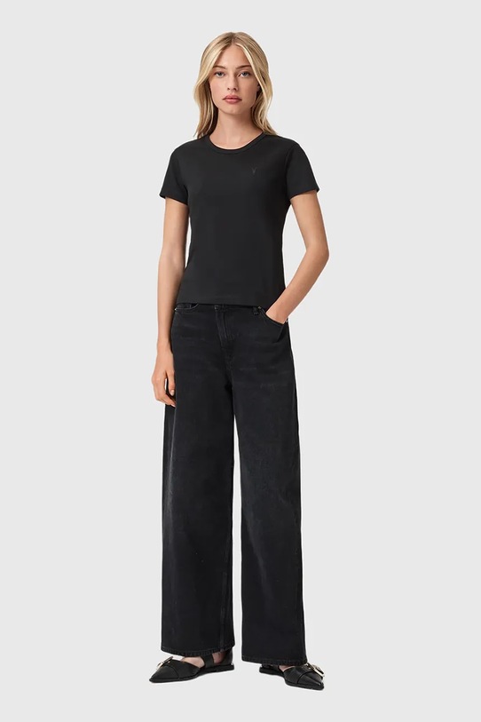 AllSaints tricou din bumbac negru W285JC