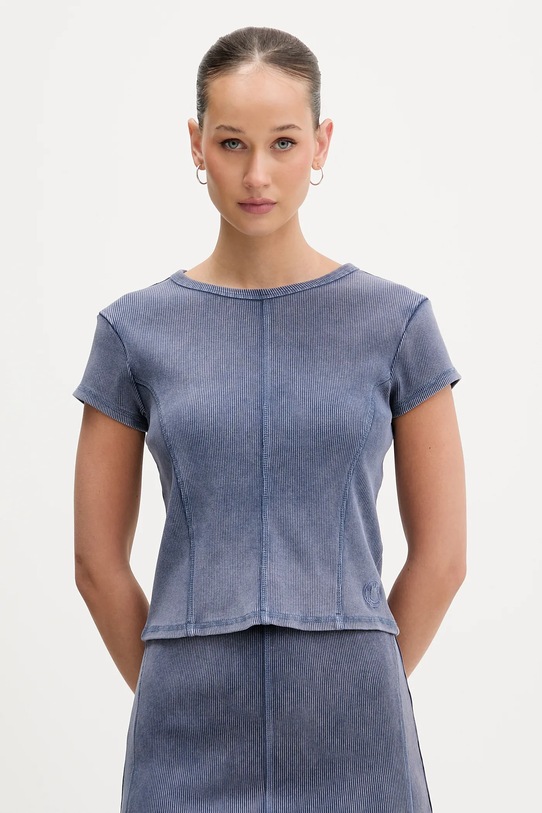 Hugo Blue t-shirt Dispray_B z elastanem niebieski 50552813