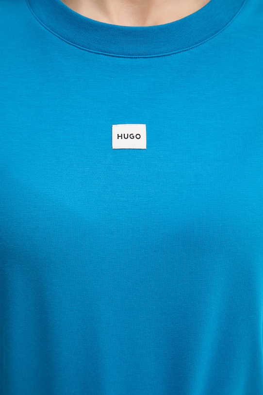 HUGO oversize majica kratkih rukava za žene s modalom SIGNATURE_TSHIRT 50556807 plava