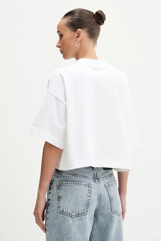 Odzież HUGO t-shirt bawełniany Damelody 50561189 beżowy