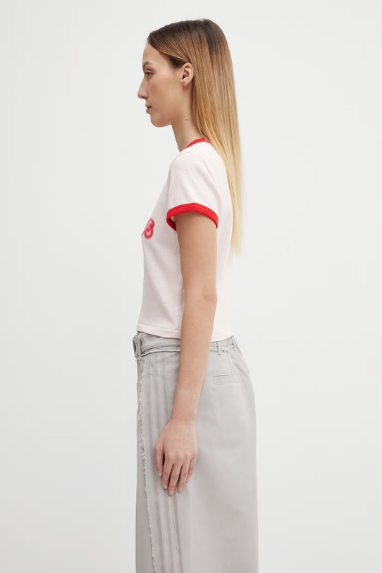 Kenzo t-shirt bawełniany FG52TS0124SK różowy SS26