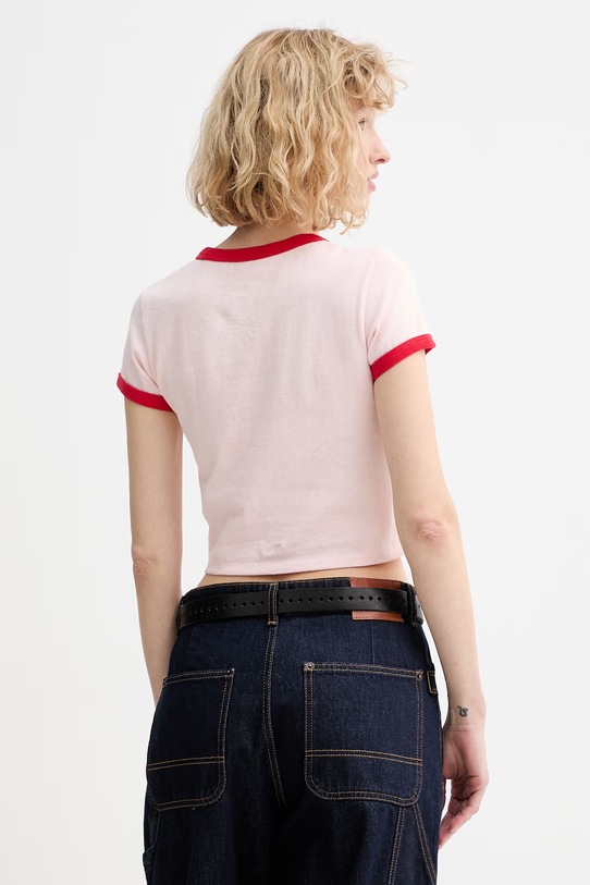 Odzież Kenzo t-shirt bawełniany FG52TS0124SK różowy