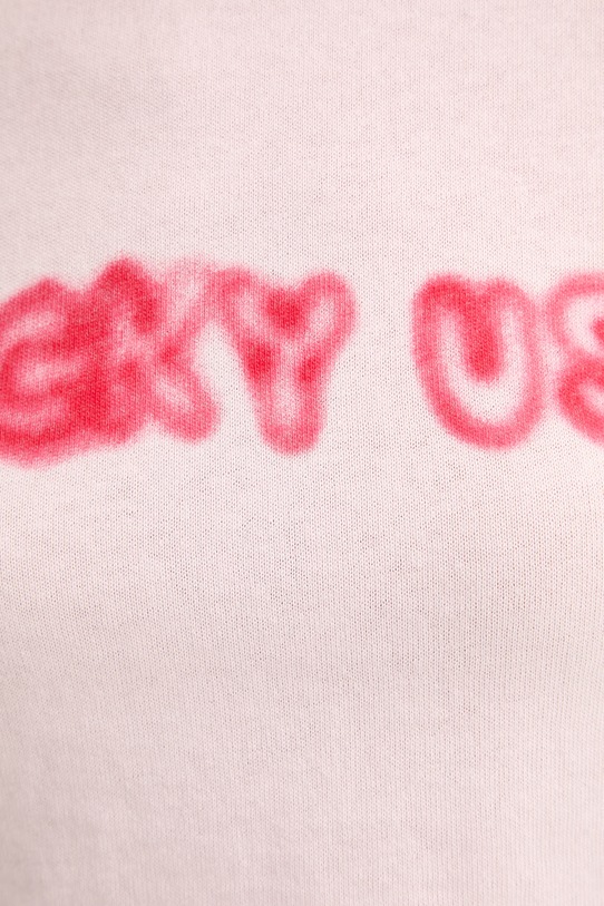 Kenzo t-shirt bawełniany FG52TS0124SK różowy