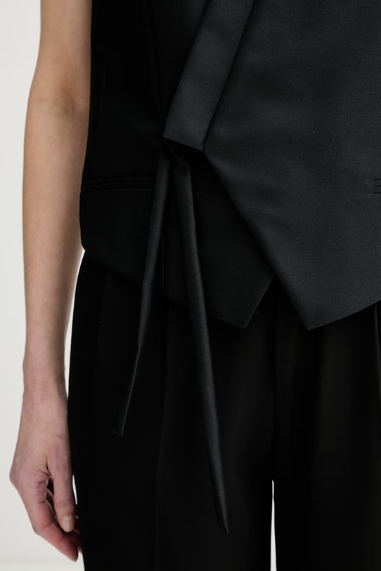 Kenzo kamizelka wieczorowa damska z wełną FG52GI0149FA czarny