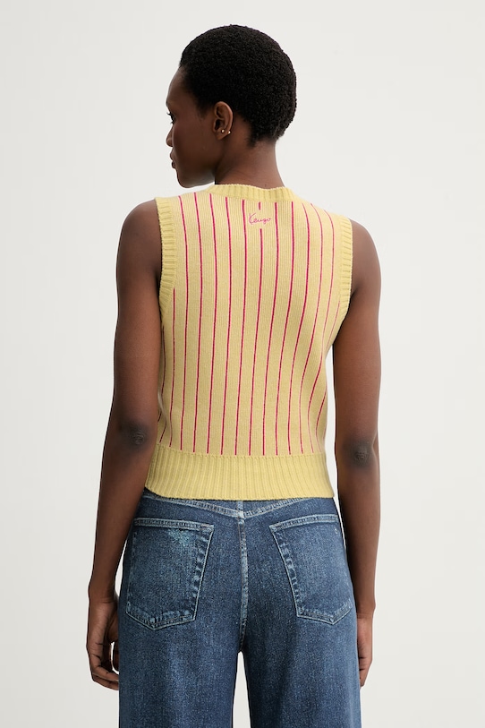 Oblečení Vesta s přídavkem vlny Kenzo FG52TO6243DH žlutá