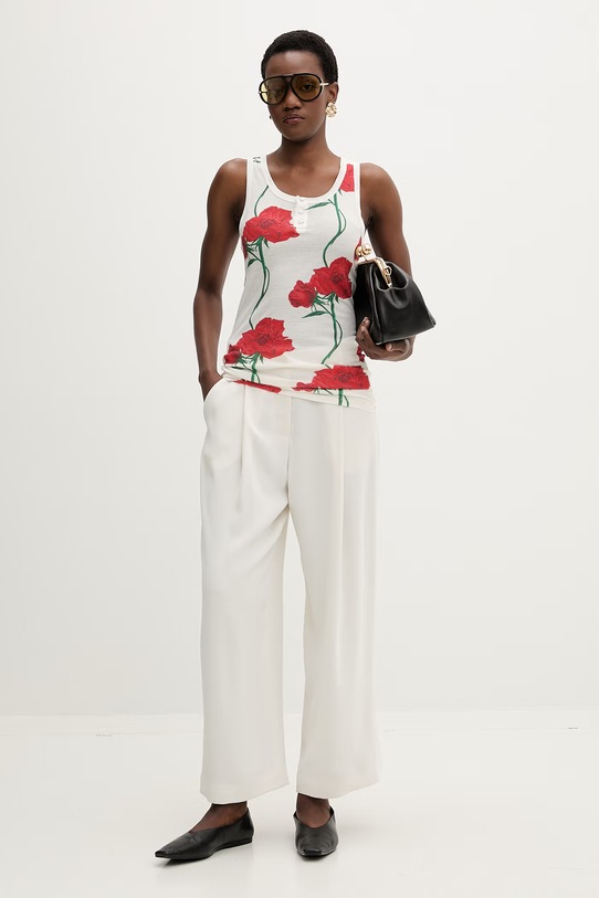 Kenzo топ жіночий віскозний FG52TO5064RD бежевий SS26