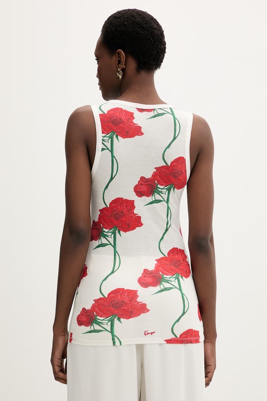 Odzież Kenzo top damskie z wiskozy FG52TO5064RD beżowy