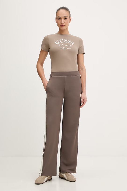 Guess t-shirt BEATRIZ V6RI02.J1314 beżowy SS26