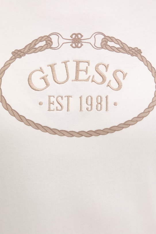 Guess t-shirt bawełniany ROSALBA V6RI04.K8FQ4 beżowy