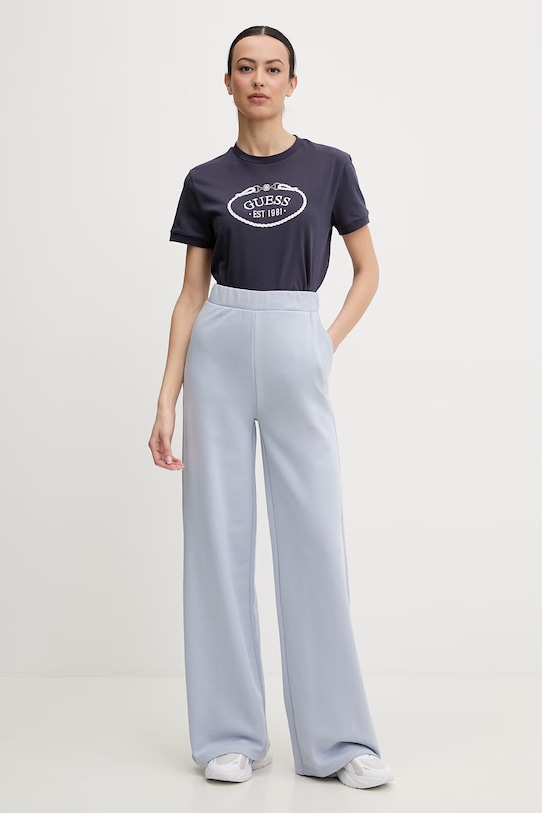 Pamučna majica Guess ROSALBA V6RI04.K8FQ4 mornarsko plava SS26