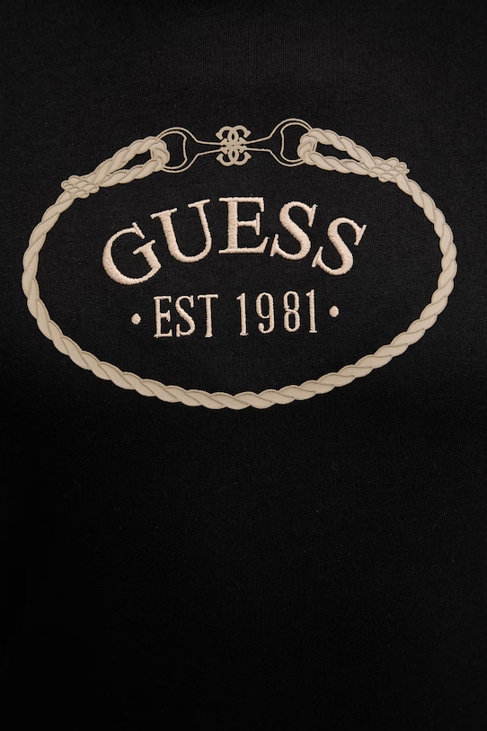 Guess t-shirt bawełniany ROSALBA V6RI04.K8FQ4 czarny