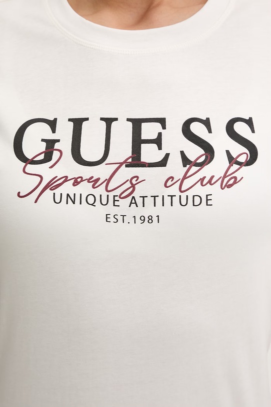 Guess t-shirt bawełniany ARTEMISIA beżowy V6RI05.I3Z14