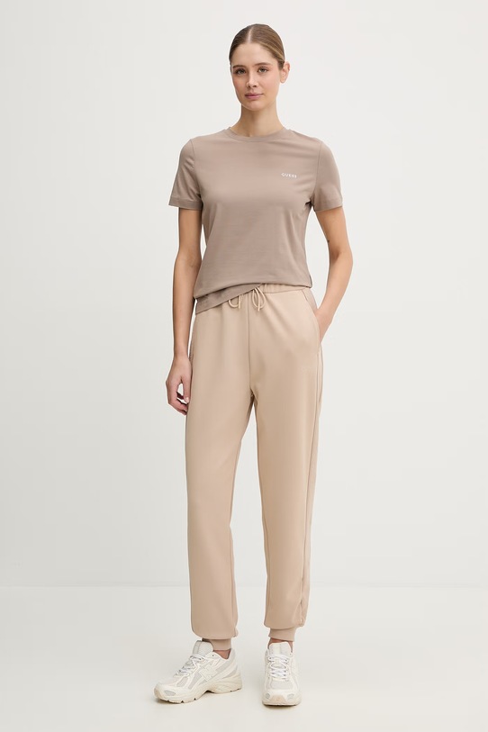 Guess t-shirt TRACEY V6RI07.J1314 beżowy SS26