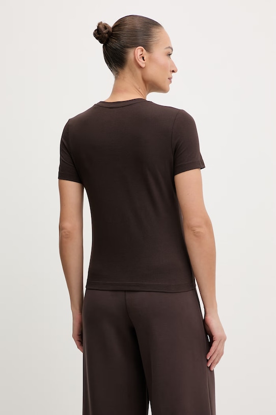 Odzież Guess t-shirt TRACEY V6RI07.J1314 brązowy