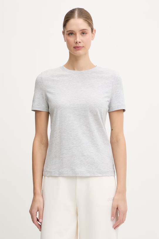 Guess t-shirt TRACEY z elastanem szary V6RI07.J1314