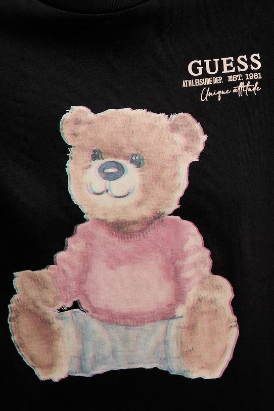 Guess t-shirt bawełniany CARLA V6RI08.K8FQ4 czarny