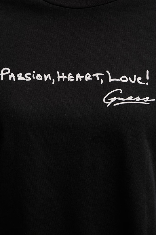 Guess t-shirt bawełniany SOPHIE V6RI09.I3Z14 czarny