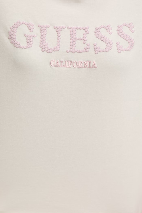 Guess t-shirt GIUDITTA V6RI11.J1314 beżowy