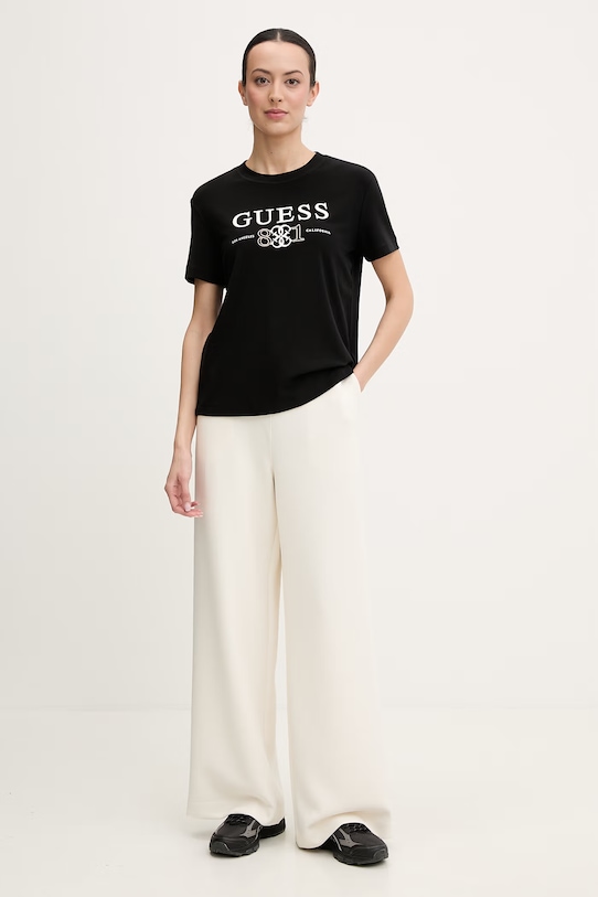 Μπλουζάκι Guess STEFFI V6RI13.KD772 μαύρο SS26