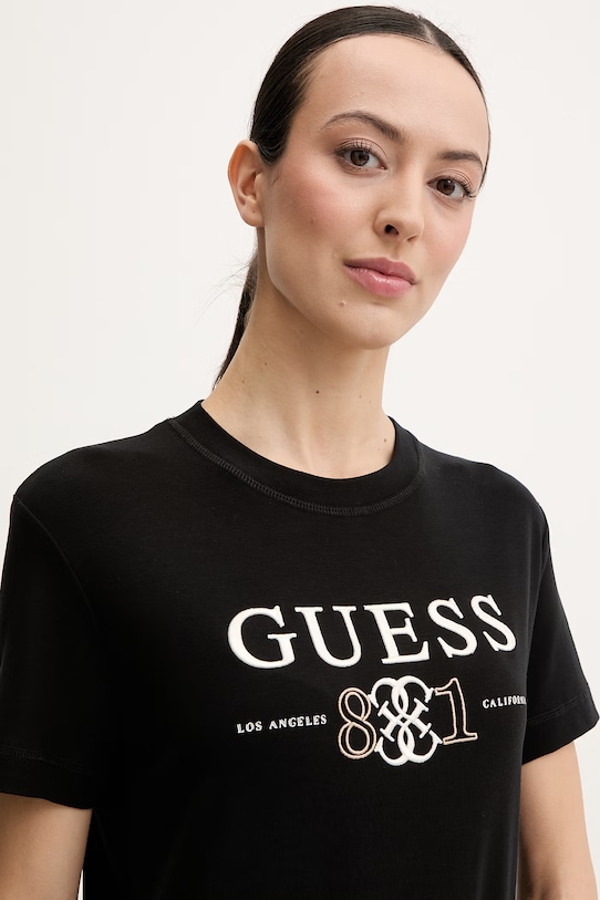 Μπλουζάκι Guess STEFFI μαύρο V6RI13.KD772