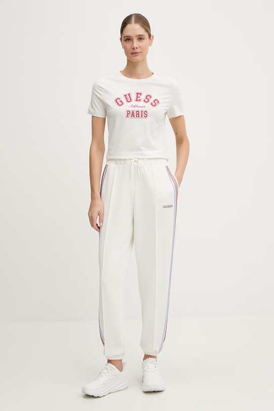 Guess t-shirt ANITA V6RI15.J1314 beżowy SS26