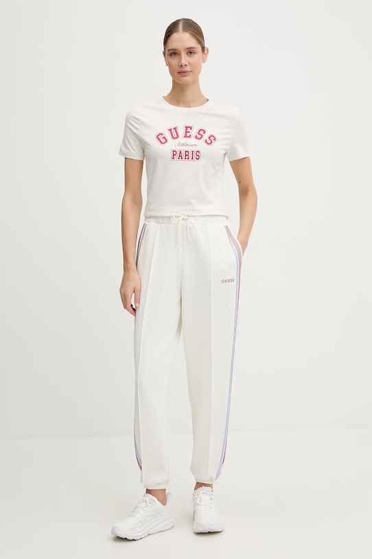 Guess t-shirt ANITA V6RI15.J1314 beżowy SS26