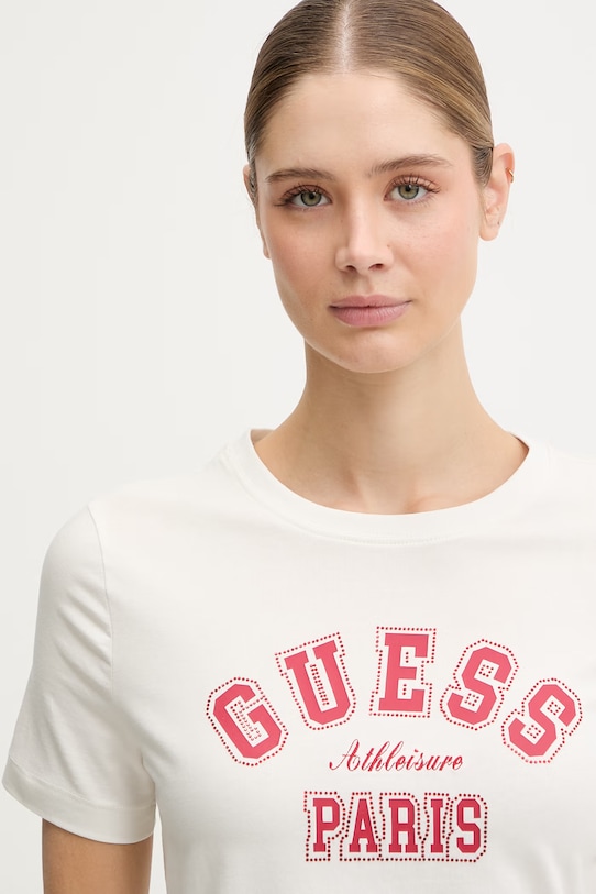 Guess t-shirt ANITA beżowy V6RI15.J1314