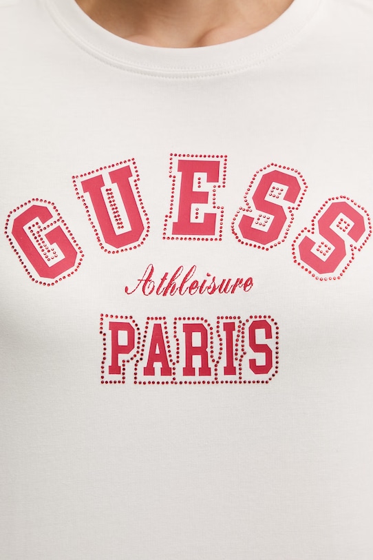 Guess t-shirt ANITA V6RI15.J1314 beżowy