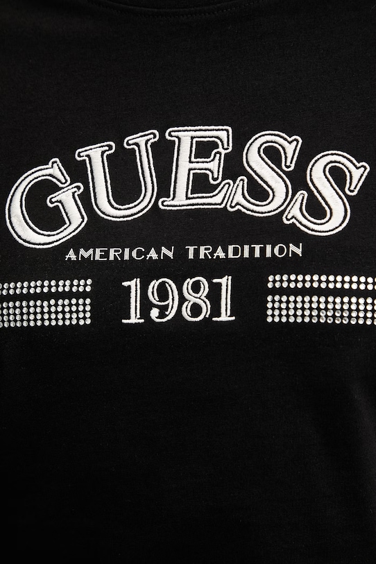 Guess t-shirt bawełniany ALDA V6RI16.I3Z14 czarny