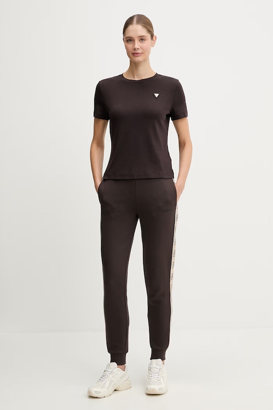 Guess t-shirt SONIA V6RI17.KD741 brązowy SS26