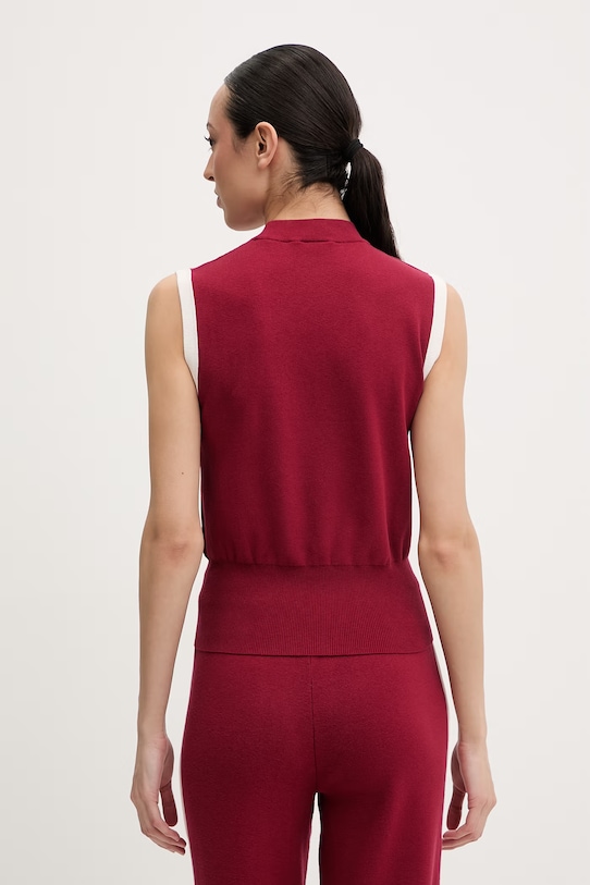 Odzież Guess top damski z wiskozy LAURENE V6RP07.Z4642 czerwony