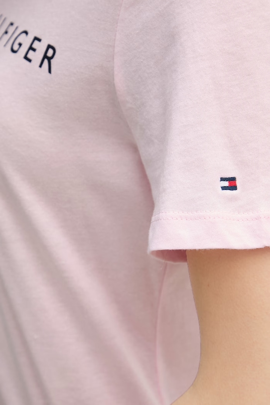 Tommy Hilfiger tričko dámske bavlnené WW0WW40276. ružová