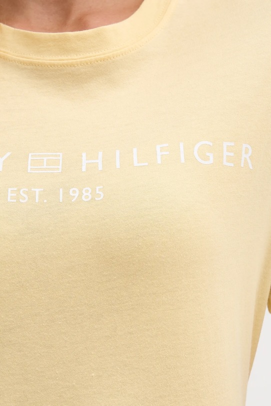 Tommy Hilfiger t-shirt bawełniany WW0WW40276. żółty