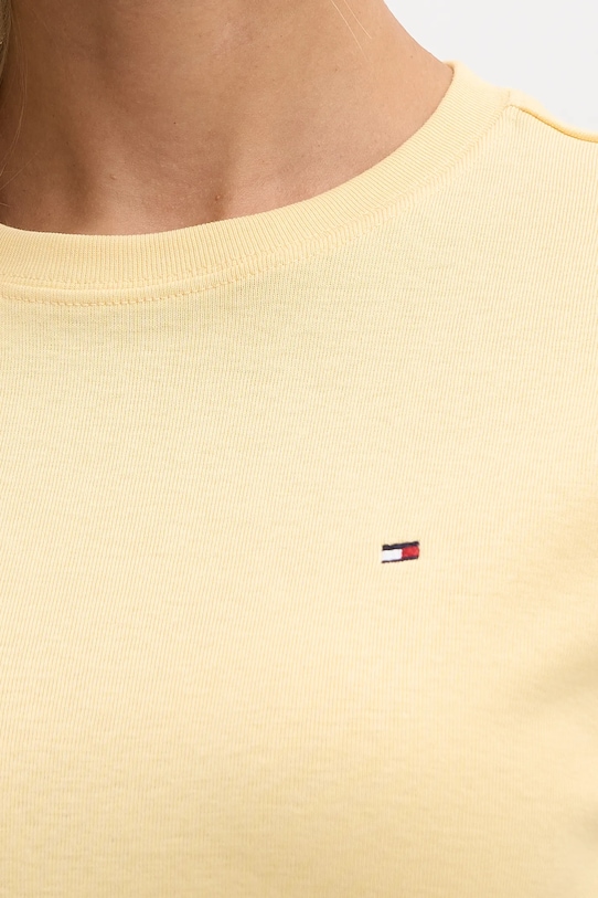 Tommy Hilfiger t-shirt bawełniany WW0WW40587. żółty