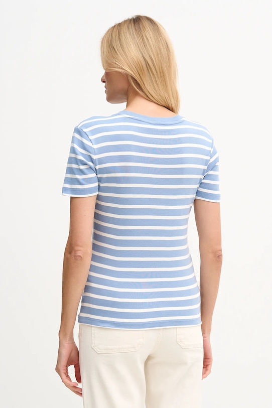 Odzież Tommy Hilfiger t-shirt bawełniany WW0WW40587. niebieski