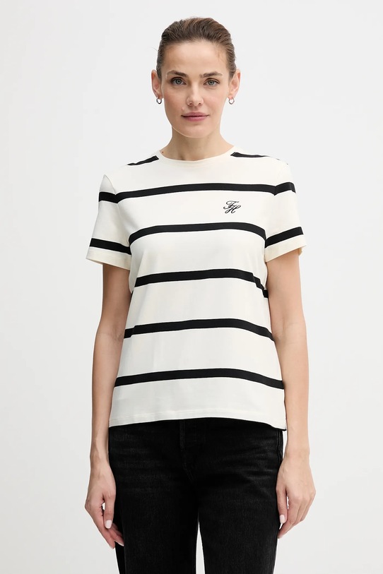 Tričko Tommy Hilfiger regular béžová WW0WW47809